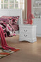 Louis Philippe III Nightstand, White